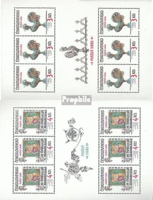 Produktbild von Briefmarken Tschechoslowakei 1984 Mi 2773Klb-2774Klb Kleinbogen gestempelt Prager Burg