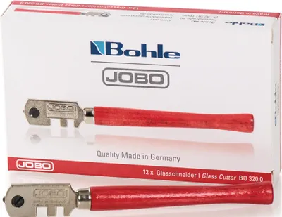 Immagine prodotto di Tagliavetro Jobo® per spessori di vetro da 3 a 6 mm manico rotondo in legno