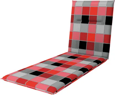 Produktbild von Liegenauflage 195 x 60 x 5 cm 50 % Baumwolle, 50 % Polyester rot