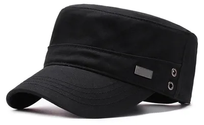 Obrázok produktu pre Armádna čiapka, uni, nastaviteľná, bavlna, čierna, obvod 56-60 cm