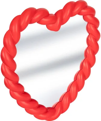 Produktbild von Atmosphera | Wandspiegel - Herz - 40 cm - Rot - Elegantes Design - Für Schlafzimmer und Badezimmer