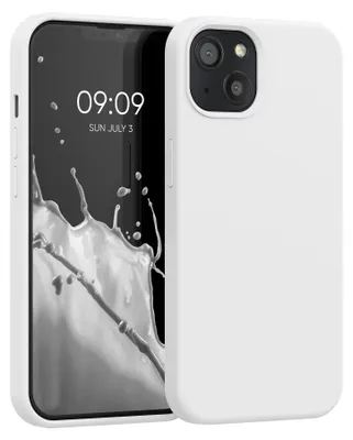 Produktbild von kwmobile Handyhülle für iPhone 13 Hülle, für iPhone 13 Case - Hülle Silikon - kabelloses Laden - Weiß