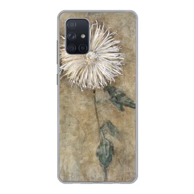 Produktbild von MuchoWow® Handyhülle Schutzhülle Hülle für Samsung Galaxy A51 Chrysantheme - Piet Mondrian - Alte Meister Silikon Softcase Handy Hülle - Schutzabdeckung
