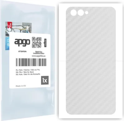 Produktbild von apgo Rückseite Schutzfolie für Honor View 10 Honor V10  -  Hinten Schutzfolie Carbon Transparent (durchsichtig), Rückseite Folie schützt vor Kratzern und Fingerabdrücken