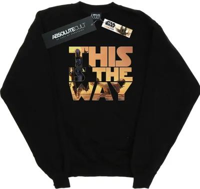 Produktbild von Star Wars - "The Mandalorian The Way" Sweatshirt für Damen BI39088 (XL) (Schwarz)