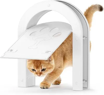 Productafbeelding van Huisdierenluik kattenklep wit