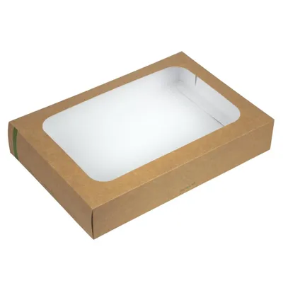 Produktbild von Vegware kompostierbare Sandwichboxen mit Deckel groß (25 Stück)