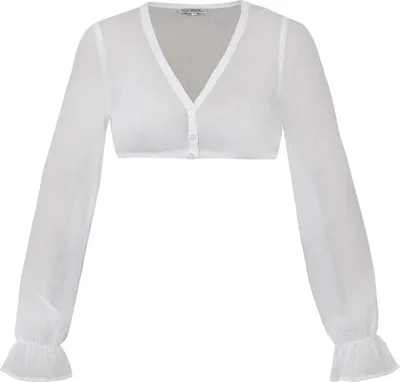 Produktbild von Dirndlbluse Arnstein Langarm weiß 36