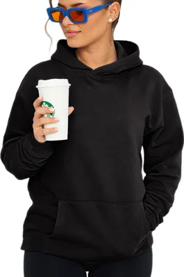 Produktbild von DAILY Baumwolle Damen Kapuzenpullover Unifarben im Oversize Schnitt - Kapuzenpullover Loose-Fit Damen Basic Oversized Kapuzensweatshirt Raglan Kapuzenpullover Sweater