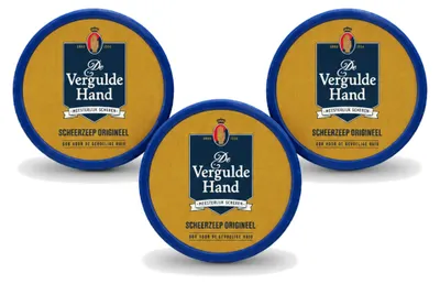 Produktbild von 3 x De Vergulde Hand Original Scheerzeeptablet - 75 g - Vorteilspackung - 3 Stücke
