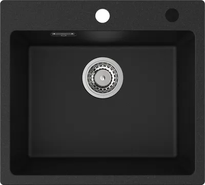 Produktbild von Cecipa Granitspüle Küchenspüle Einbauspüle Spülbecken Schwarz Granit Küche Spüle 50x45cn