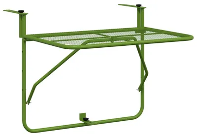 Produktbild von vidaXL Balkontisch Grün 60x40 cm Stahl