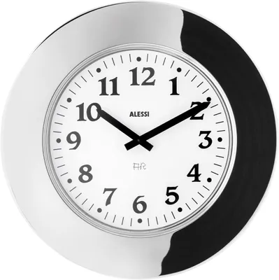 Produktbild von Alessi "Momento" Wall Clock Inox (Art.-Nr. 11, EAN 8003299917075)