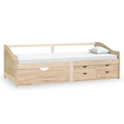 Obrázek produktu pro vidaXL Třímístná postel se zásuvkami, masiv borovice 90x200 cm