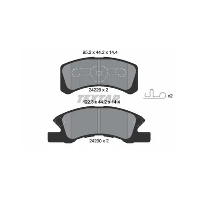 Produktbild von Textar Bremsbeläge vorne für Daihatsu Charade Cuore Mitsubishi SpaceStar Mirage