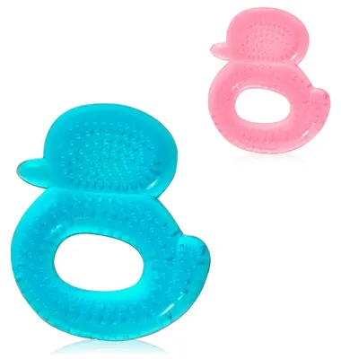 Produktbild von Lorelli Beiring Ente, mit Wasser gefllt, Zahnhilfe, Khlbeiring, ab 3 Monaten blau