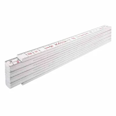 Produktbild von Kunststoff-Gliedermaßstab 2 m, weiß