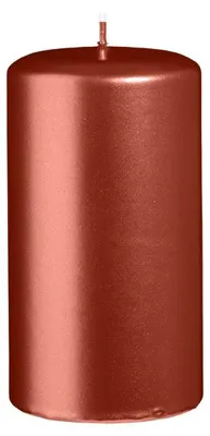 Produktbild von Stumpenkerzen Metallic Matt Kupfer Copper 130 x Ø 70 mm, 6 Stück