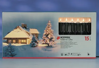 Produktbild von Weihnachtsbaumkette, 15-fl., außen