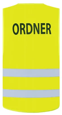Immagine prodotto di Korntex X200ORD | Gilet di sicurezza Passau - Cartella da M/L a 3XL/4XL - Colore: Giallo segnale - Taglia: M/L