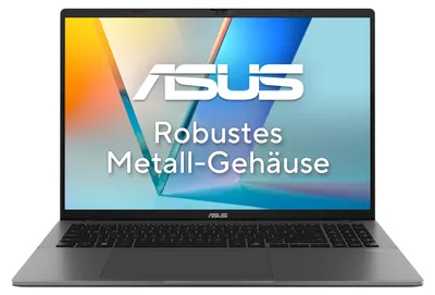 Produktbild von ASUS Vivobook S16 M3607GA-SH004W, AMD Ryzen AI 7, 2 GHz, 40,6 cm (16"), 1920 x 1200 Pixel, 16 GB, 1 TB