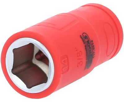 Produktbild von KS Tools 117.5214, Steckschlüsselbuchse, Rot, 1 Kopf/Köpfe, 3/8", Metrisch, 14 mm