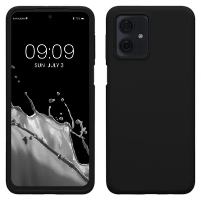 Produktbild von kwmobile Handyhülle für Motorola Moto G54 5G Hülle - Case Silikon - Kabelloses Laden - Schutzhülle Cover in Schwarz