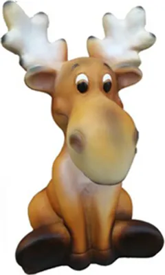 Produktbild von Hirsch Rentier Deko Tier Figur Winterdeko Höhe 34 cm Elch Dekoration Figuren Neu