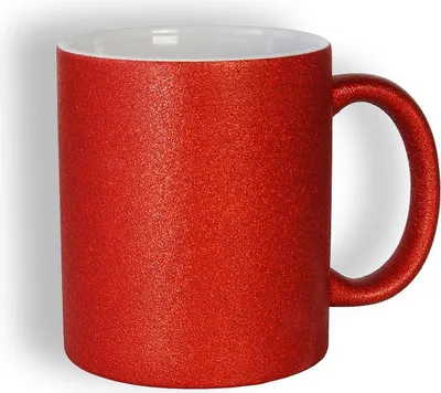 Produktbild von craftcut - Sublimationstasse GLITTER in RED - 11 oz/330 ml