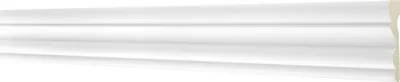 Produktbild von 2 Meter Flachleiste 40x16mm - Stuckprofil aus Polyurethanglatt, weiß, stoßfest - AD325 Hexim Perfect Serie 1 - Deckenleiste Flachleiste Wandleiste Profil
