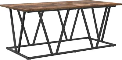 Produktbild von "2026 Aktion"Satztische/Couchtisch elegantes Design - Wohnzimmertisch - Geräucherte Eiche 100x50x40cm - Couchtische NeuMöbel874909