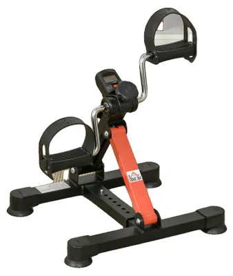 Obrázek produktu pro Mini pedálový trenažér, robustní ocelový rám, 25 x 18 x 10 palců, vhodný pro trénink paží a nohou, nastavitelné úrovně odporu, CE
