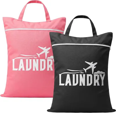 Image de Sac étanche pour vêtements, 58 x 46 cm, lot de 2, avec poignée, idéal pour les déplacements