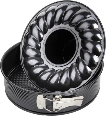 Produktbild von Famanu Springform mit flachem und hohem Boden Ø 24 cm - schwarz metallic