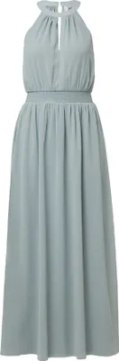 Produktbild von s.Oliver leichtes Maxikleid aus Chiffon und Jersey mit All-over-Print und Smok-Detail