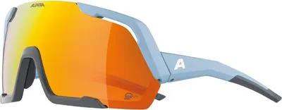 Zdjęcie produktu dla Okulary przeciwsłoneczne Alpina Rocket Q-Lite dymny niebieski mat, złote soczewki, lustrzane, Cat.3