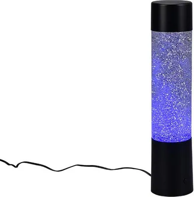 Produktbild von Reality LED Tischleuchte Glitter Ø 7 x 34 cm RGB schwarz matt