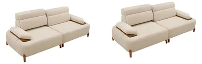 Produktbild von Beige 3-Sitzer Sofa mit modernem und komfortabler Polsterung