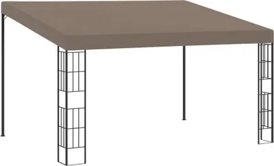 Obrázok produktu pre Nástenný altánok 4x3 m sivohnedý látkový