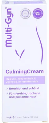 Produktbild von Multi-Gyn CalmingCream bei Reizung, Trockenheit und Juckreiz im Intimbereich, 50 g Creme