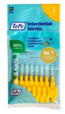 Obrázok produktu pre Tepe, Szczoteczki międzyzębowe rozmiar 4, 8 sztuk  (PRODUKT Z NIEMIEC)