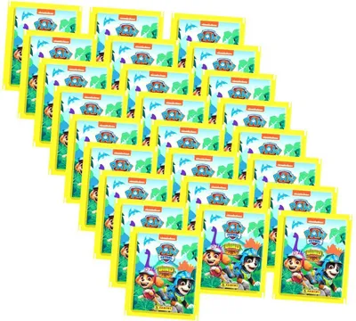 Produktbild von Panini Paw Patrol Sticker - Dino Rescue - 25 Booster - Paw Patrol Sammelsticker