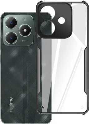 Produktbild von Avizar, Stoßfeste Schutzhülle für Realme C61 Silikon, Schwarz