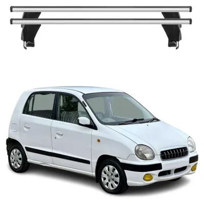 Obrázok produktu pre Základňa strešného nosiča Menabo pre Hyundai Atos Prime 1999-2008 hliníková sivá 2ks, Obrázok generovaný UI