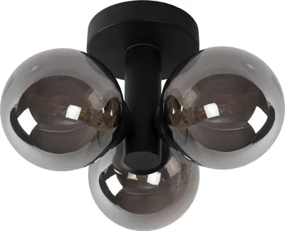 Zdjęcie produktu dla Lampa sufitowa TRUDY czarna 3xG9x40W metal wym:18x28x28cm IP44 Lucide