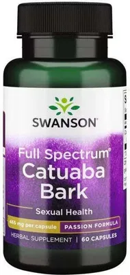Immagine prodotto di Corteccia di catuaba 465 mg 60 capsule Swanson Health Products
