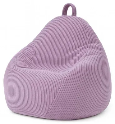 Immagine prodotto di Pouf sacco in velluto a coste BANANAIR 120 x 100 cm viola chiaro