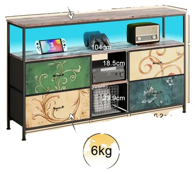 Zdjęcie produktu dla Komoda, nowoczesny design, pojemna przestrzeń do przechowywania, 240403PH0403