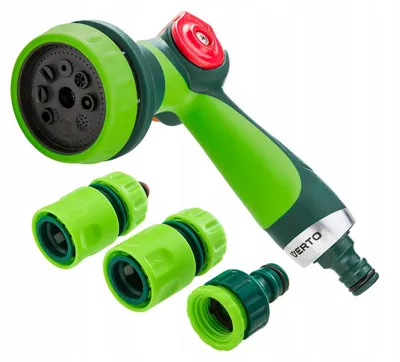 Immagine prodotto di VERTO Set con pistola a spruzzo, raccordi, attacco per rubinetto da 1/2"