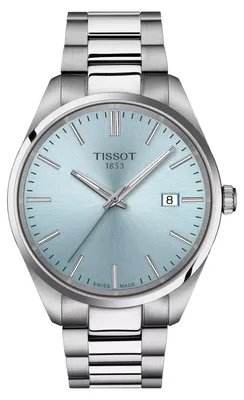 Immagine prodotto di Orologio da uomo Tissot PR 100, 40 mm, riferimento 150.410.11.351.00, color argento e blu